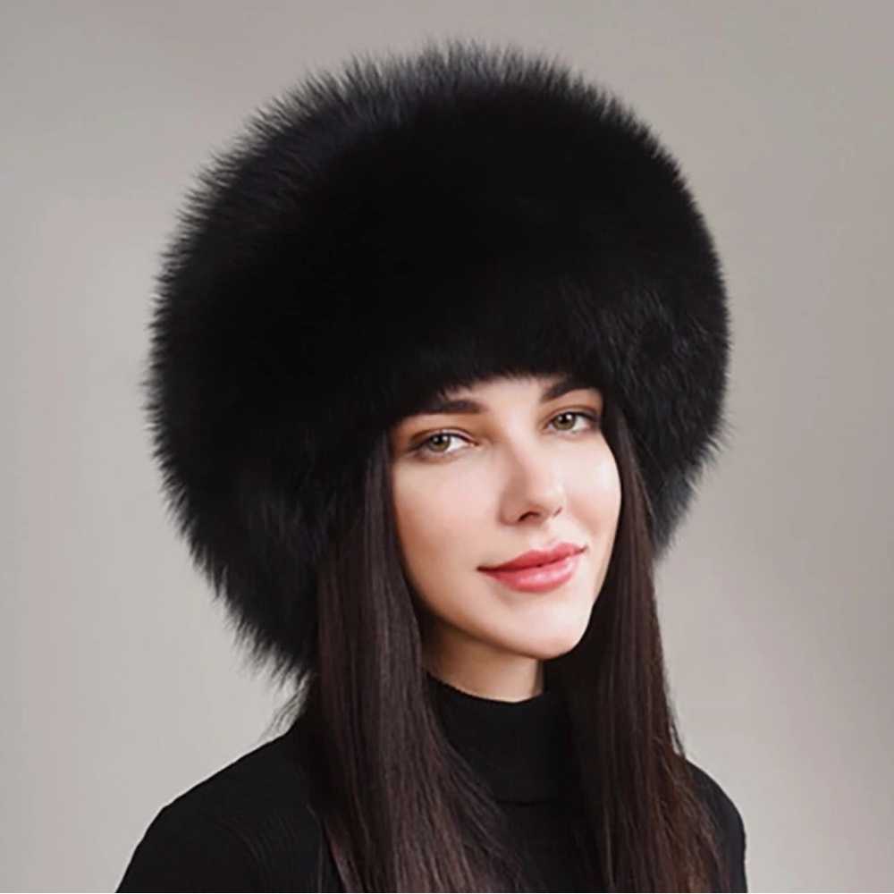 Winter Faux Fox Fur Hat Women Quality Fur Bomber Hat